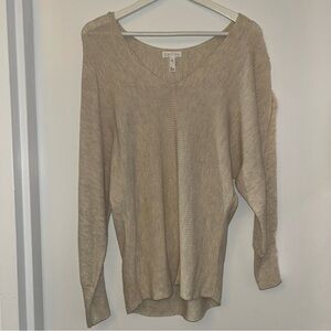Leith V-neck Beige Sweater